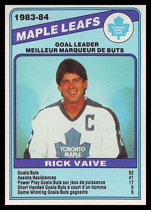 368 Rick Vaive Toronto Maple Leafs
